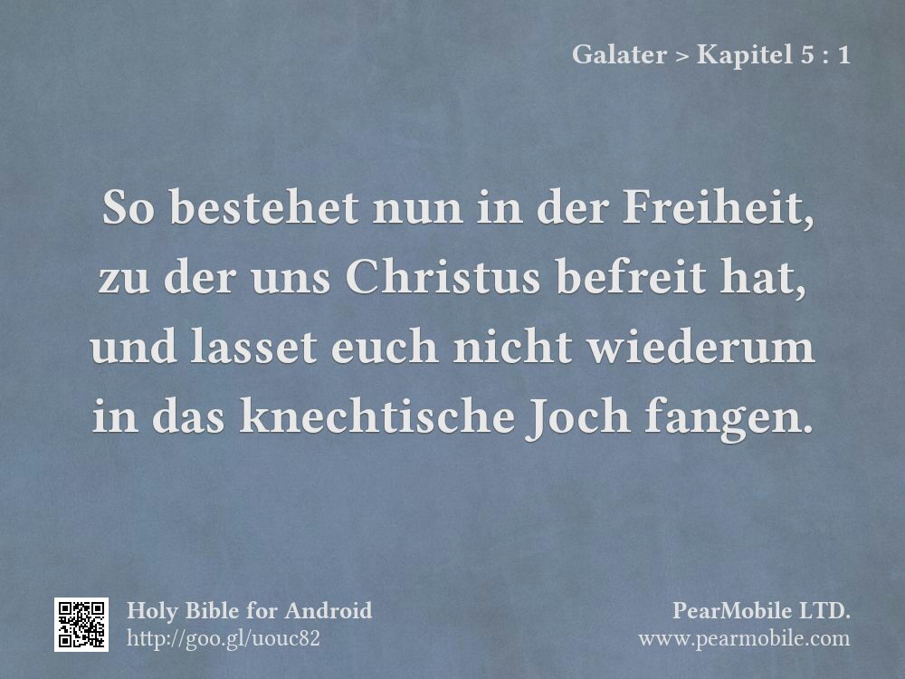 Galater, Kapitel 5:1